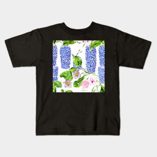 Cherry blossom and chinoiserie jars Kids T-Shirt